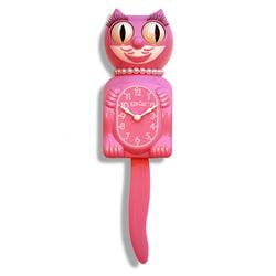 KIT KAT CLOCK RED NECKLACE KITTY CAT TAIL SWINGS 